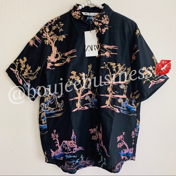 ZARA BNWT Embroidered Pants + Top 2pc Coord Set BNWT - Picture 6 of 10